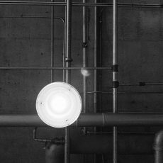 black and white factory