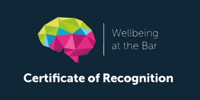 Hardwicke receives wellbeing certificate of recognition
