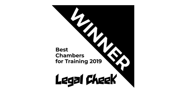 Hardwicke wins Best Chambers for Training at the Legal Cheek Awards 2019